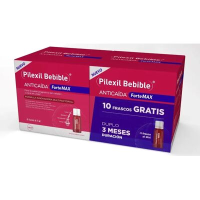 Pilexil Forte Max - Pack de 45 U - Anti-chute - Unisexe - Publicité Pilexil Forte Max - Pack de 45 U - Anti-chute - Unisexe - Publicité
