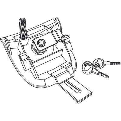 Shad Lock System SH29 - Top Case Lock System Shad Lock System SH29 - Top Case Lock System