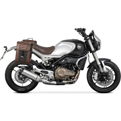 Support de sacoche latérale sur mesure pour QJ Motor SRV550 - Publicité Support de sacoche latérale sur mesure pour QJ Motor SRV550 - Publicité