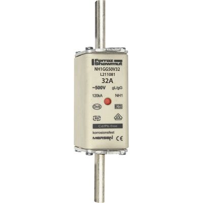 Mersen NH1GG50V32 - Sicherung, 32A, 500V, gG, IEC NH1 Mersen NH1GG50V32 - Sicherung, 32A, 500V, gG, IEC NH1