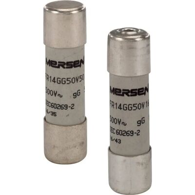 Mersen Zekering 14x51mm Keramiek 690V 16A gG Mersen Zekering 14x51mm Keramiek 690V 16A gG