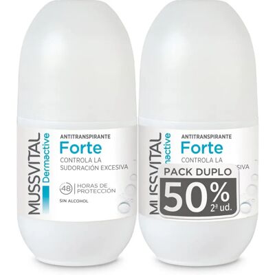 Mussvital Déodorant Dermactive Antitranspirant Fort 2x75 ml Mussvital Déodorant Dermactive Antitranspirant Fort 2x75 ml