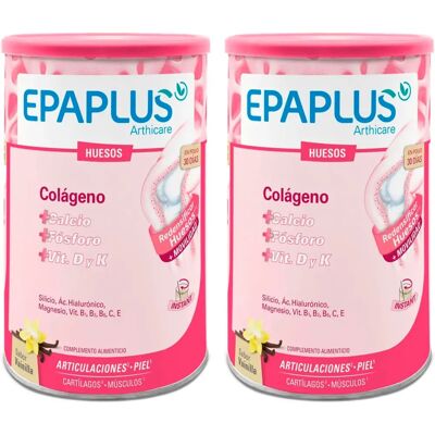 Epaplus Colágeno Silicio Ácido Hialurónico Magnesio +Calcio Vainilla 383g - Suplemento Alimenticio Epaplus Colágeno Silicio Ácido Hialurónico Magnesio +Calcio Vainilla 383g - Suplemento Alimenticio