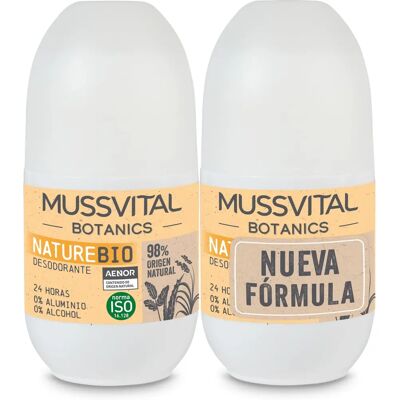 Mussvital Mussvital Botanics Deo Nature - Deodorant - Set of 2 - 75ml each Mussvital Mussvital Botanics Deo Nature - Deodorant - Set of 2 - 75ml each
