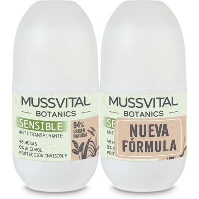 Mussvital Botanics Deo Sensitive - 75ml - Deodorant für empfindliche Haut - Set mit 2 Mussvital Botanics Deo Sensitive - 75ml - Deodorant für empfindliche Haut - Set mit 2