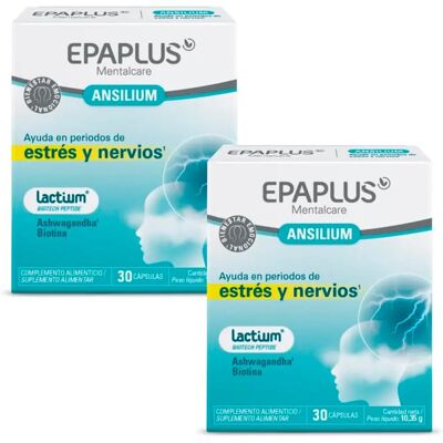 Epaplus Mentalcare Ansilium 30 Cápsulas - Suplemento para Estrés y Ansiedad Epaplus Mentalcare Ansilium 30 Cápsulas - Suplemento para Estrés y Ansiedad