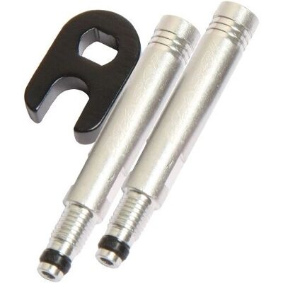 Kit d’extension de valve Massi - 30mm, 2 pièces, Argent Kit d’extension de valve Massi - 30mm, 2 pièces, Argent