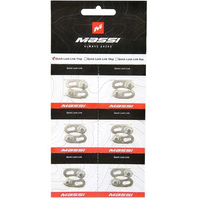 Massi Fahrradkette Schnellverschluss 11V 6U Massi Fahrradkette Schnellverschluss 11V 6U