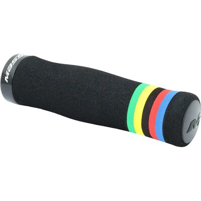 Massi UCI-Flaggen Lenkergriffe - Griffe mit UCI-Flaggen-Design Massi UCI-Flaggen Lenkergriffe - Griffe mit UCI-Flaggen-Design