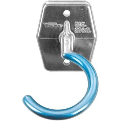 Vicma Fahrrad-Wandhaken - Blau / Silber - 20kg Tragkraft - Kompakt Vicma Fahrrad-Wandhaken - Blau / Silber - 20kg Tragkraft - Kompakt