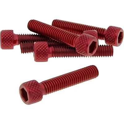 Zestaw śrub hexagonalnych M6x30 - Czerwony - Tuning optyczny Zestaw śrub hexagonalnych M6x30 - Czerwony - Tuning optyczny