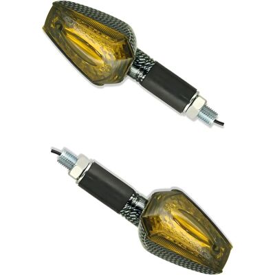 Vparts M10 Carbon Long Turn Signal Set - Motorcycle Accessory Vparts M10 Carbon Long Turn Signal Set - Motorcycle Accessory