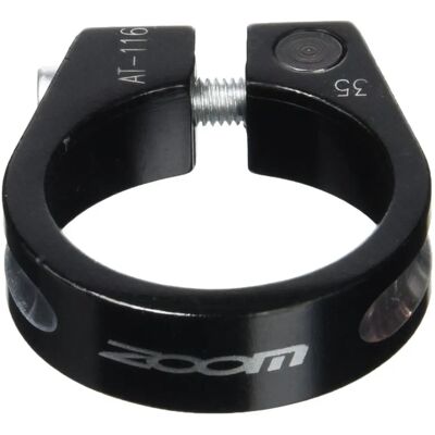 Collier de tige de selle en aluminium V BIKE - 34,9mm Noir - Publicité Collier de tige de selle en aluminium V BIKE - 34,9mm Noir - Publicité