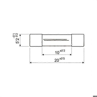 Electro Dh - Pack de 100 Fusibles de Cristal - 5x20mm - 0.8A Electro Dh - Pack de 100 Fusibles de Cristal - 5x20mm - 0.8A