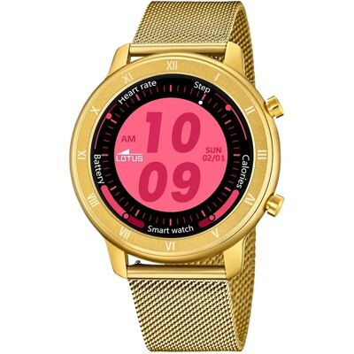 Montre connectée numérique Lotus L50038/1 pour femmes - Or - Santé & Notifications - Publicité Montre connectée numérique Lotus L50038/1 pour femmes - Or - Santé & Notifications - Publicité