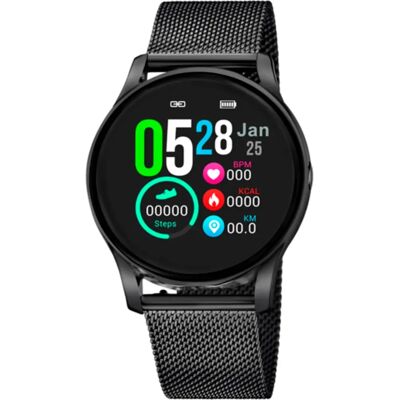 Lotus L50002-A Damen Smartwatch mit schwarzem PVD-Mesh - Uhr Lotus L50002-A Damen Smartwatch mit schwarzem PVD-Mesh - Uhr