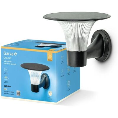 Garza Goliat Solar Wandlamp 2200lm Dimbaar Kleur Garza Goliat Solar Wandlamp 2200lm Dimbaar Kleur