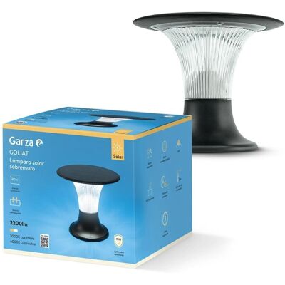 Lámpara solar de pared Garza Goliat - 2200lm, Color ajustable, Exterior Lámpara solar de pared Garza Goliat - 2200lm, Color ajustable, Exterior
