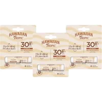 Hawaiian Tropic - Lip Balm - Pack of 3 - SPF 30 - Lip Balm Hawaiian Tropic - Lip Balm - Pack of 3 - SPF 30 - Lip Balm