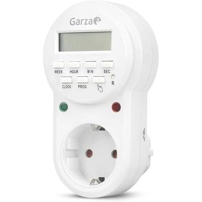 Garza Power 230V - Minuterie numérique pour économie d'énergie - Publicité Garza Power 230V - Minuterie numérique pour économie d'énergie - Publicité