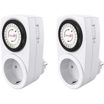 Temporizador Analógico Mini Garza - Temporizador - 230V - 3680W - Blanco Temporizador Analógico Mini Garza - Temporizador - 230V - 3680W - Blanco