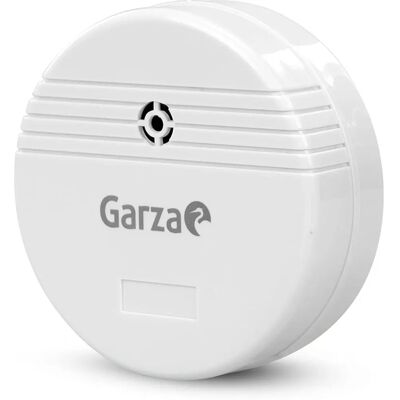 Detector de vazamentos de água Garza - Sensor de umidade sem fio, alarme 85dB, Branco Detector de vazamentos de água Garza - Sensor de umidade sem fio, alarme 85dB, Branco
