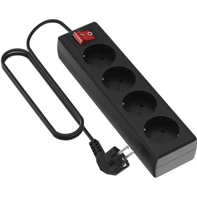 Garza Verlengsnoer - 4 Stopcontacten, Kindbeveiliging, 5m Kabel, CE Garza Verlengsnoer - 4 Stopcontacten, Kindbeveiliging, 5m Kabel, CE