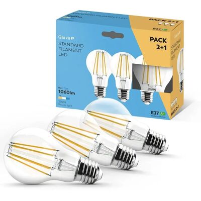 Garza Lighting Bombilla LED Filamento 8W 1060 Lúmenes 2700K - Bombilla Garza Lighting Bombilla LED Filamento 8W 1060 Lúmenes 2700K - Bombilla