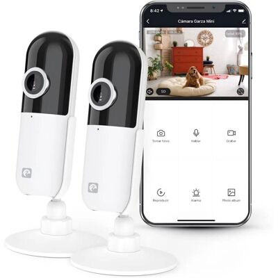 Camara de vigilancia interior Garza Smart Design - 720p HD - Detección de movimiento Camara de vigilancia interior Garza Smart Design - 720p HD - Detección de movimiento