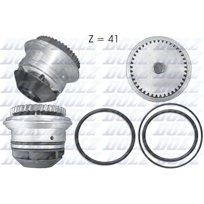 Dolz VW LT A199 Wasserpumpe Kühlmittel - 41 Zähne Dolz VW LT A199 Wasserpumpe Kühlmittel - 41 Zähne