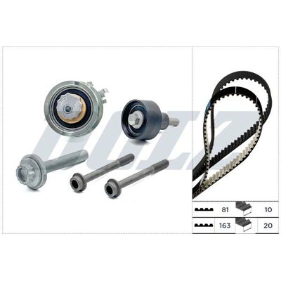 Dolz 02F19610 163-Zähne 20 mm 2-Gurt Zahnriemen-satz Dolz 02F19610 163-Zähne 20 mm 2-Gurt Zahnriemen-satz