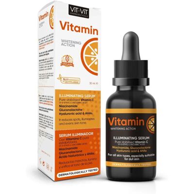Diet Esthetic Vit Vit Cosmeceuticals Serum de Vitamina C - Sérum facial para todo tipo de piel Diet Esthetic Vit Vit Cosmeceuticals Serum de Vitamina C - Sérum facial para todo tipo de piel
