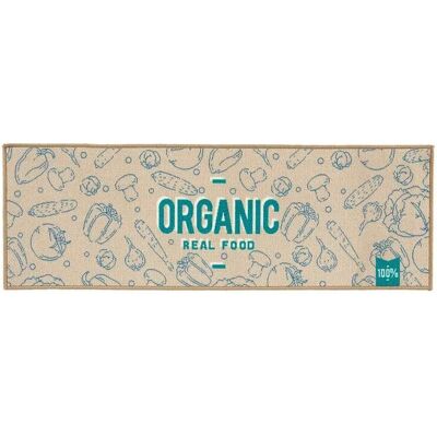 Gift Decor Tapijt Blauw Groen Beige - Organisch Keuken 120cm Gift Decor Tapijt Blauw Groen Beige - Organisch Keuken 120cm
