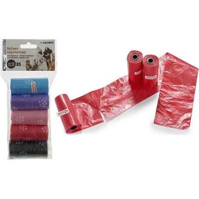 Sacs Hygiéniques Mascow - 8430852277800 Animaux 5 x 15 Unités Sacs Hygiéniques Mascow - 8430852277800 Animaux 5 x 15 Unités