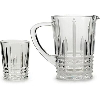 Set di bicchieri e caraffa Vivalto - Trasparente - 250 ml Set di bicchieri e caraffa Vivalto - Trasparente - 250 ml