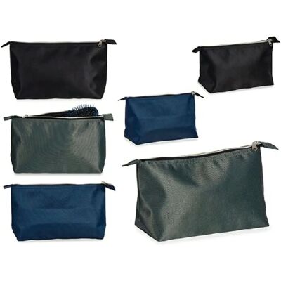 OMP Sac de Toilette Noir Gris Bleu - Sac de Toilette OMP Sac de Toilette Noir Gris Bleu - Sac de Toilette