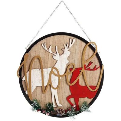 Krist+ Renne Babbo Natale 29x1x29 cm - Decorazione Krist+ Renne Babbo Natale 29x1x29 cm - Decorazione