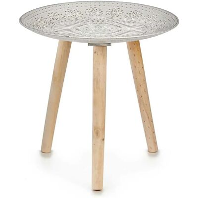 Gift Decor Table d'appoint Mandala - Bois - 40x39x40cm - Publicité Gift Decor Table d'appoint Mandala - Bois - 40x39x40cm - Publicité