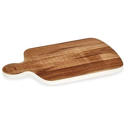 Bigbuy Home Akazien Schneidebrett - Weiß Braun - 25,7x1,5x40 cm Bigbuy Home Akazien Schneidebrett - Weiß Braun - 25,7x1,5x40 cm