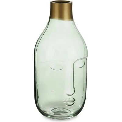 Gift Decor Gesichts Vase - Grün Glas Gift Decor Gesichts Vase - Grün Glas
