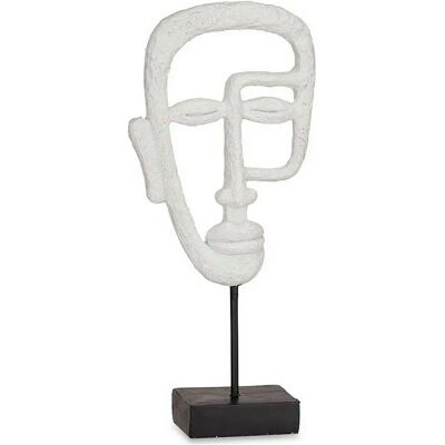 Gift Decor Dekorative Gesicht Figur - Polyresin Weiß Gift Decor Dekorative Gesicht Figur - Polyresin Weiß