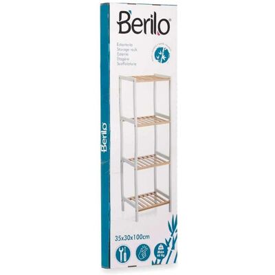 Berilo WR5503-4-460 Valkoinen Luonnollinen Kylpyhuoneen Hyllyt - Kylpyhuoneen Hyllyt Berilo WR5503-4-460 Valkoinen Luonnollinen Kylpyhuoneen Hyllyt - Kylpyhuoneen Hyllyt