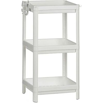 Étagères de salle de bain blanches Berilo - Étagères de bain Étagères de salle de bain blanches Berilo - Étagères de bain