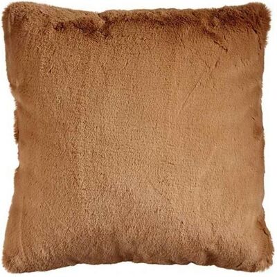Gift Decor Brown Synthetic Leather Cushion - Decorative Cushion Gift Decor Brown Synthetic Leather Cushion - Decorative Cushion
