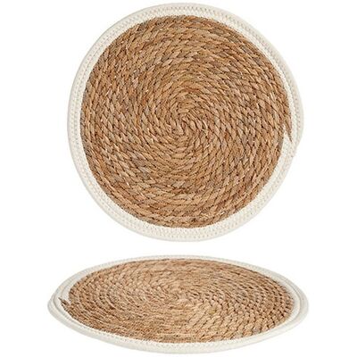Gift Decor Geschenkdecke Weiß/Braun Natur 35 x 1 x 35 cm - Tischdecke Gift Decor Geschenkdecke Weiß/Braun Natur 35 x 1 x 35 cm - Tischdecke
