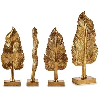 Gift Decor Decorative Figure Feather Golden Resin - Decorative Type Gift Decor Decorative Figure Feather Golden Resin - Decorative Type