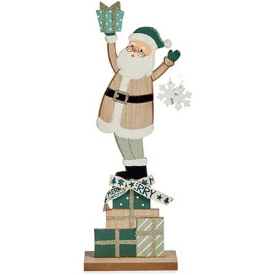 Krist+ Figurine décorative Père Noël Vert 7x40x14cm Bois Krist+ Figurine décorative Père Noël Vert 7x40x14cm Bois