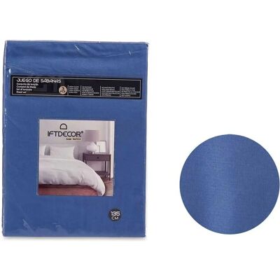 Juego de Ropa de Cama Azul Doble - 3 Piezas Juego de Ropa de Cama Azul Doble - 3 Piezas