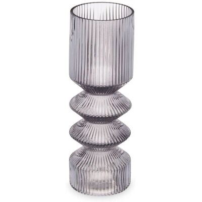 Giftdecor Raya Vase 2 - Graues Glas Heimdekoration Giftdecor Raya Vase 2 - Graues Glas Heimdekoration