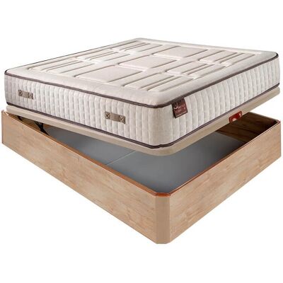 Colchón Aznar HR Cotton 27cm Extra Firme Transpirable + Sofá Cama Plegable de Madera - Juego de Colchón y Sofá Colchón Aznar HR Cotton 27cm Extra Firme Transpirable + Sofá Cama Plegable de Madera - Juego de Colchón y Sofá
